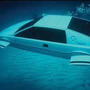The Lotus Esprit doing its underwater thing.
