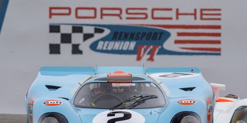 Porsche 917s, like this one driven by Bruce Canepa at Rennsport, will be a featured class at Pebble Beach in 2020.
