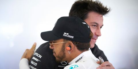 Toto Wolff and Lewis Hamilton are enjoying the 2019 Formula 1 season.
