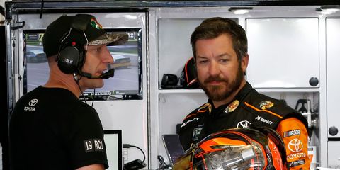 NASCAR Cup champion crew chief Cole Pearn, left, and driver Martin Truex Jr. are parting ways.
