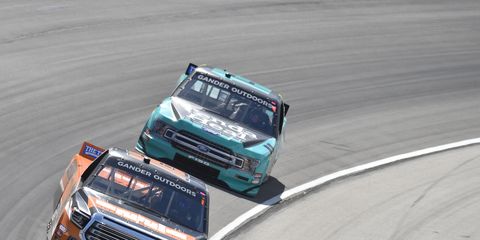 Johnny Sauter was parked by NASCAR officials on Sunday following an intentional crash of Austin Hill under caution at Iowa Speedway.
