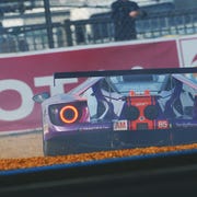 The Keating Motorsports Ford GT races at the 24 Hours of Le Mans.
