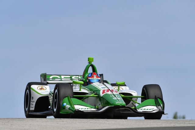Colton Herta turned a lap of 1 minute, 42.9920 seconds (140.306 mph) in the No. 88 GESS Capstone Honda to win the pole.