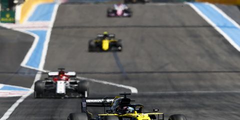 Daniel Ricciardo passed first Lando Norris then Kimi Räikkönen&nbsp;in the final laps of Sunday’s Formula 1 French Grand Prix.