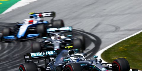 After a penalty, Lewis Hamilton will start fifth in Austria Sunday.
