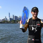 Jean-Éric Vergne made history as the series' first two-time Formula E champion Sunday.
