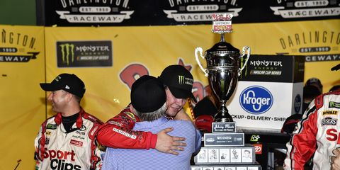 Erik Jones and Joe Gibbs will continue to race together for at least one more season.
