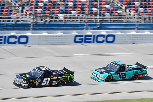 NASCAR race control strips Johnny Sauter of Talladega NASCAR Trucks victory