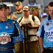 Kevin Harvick and Rodney Childers came up a late caution short of challenging for their second championship.
