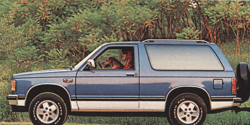 Always undertake catalog 1989: Chevrolet S-10 Blazer offers both logic and laughter