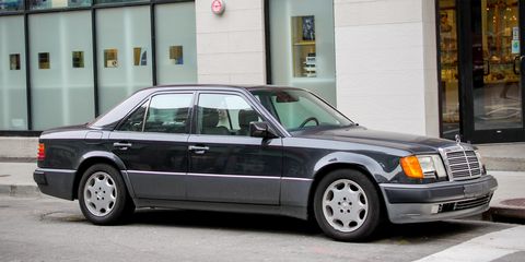 We spotted this 500E in Montreal. There can't be many of them there.
