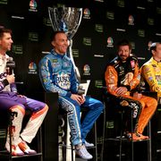 NASCAR's final four was a familiar sight with Denny Hamlin, Kevin Harvick, Martin Truex&nbsp;Jr. and Kyle Busch.
