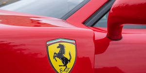 The prancing horse logo you see here adorned on the side of an&nbsp;F40&nbsp;has two letters at the bottom: S and F for Scuderia Ferrari, the most famous of all racing brands built by the legendary Enzo Ferrari.

