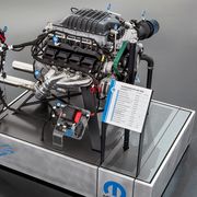 The Mopar Hellephant crate engine was introduced at SEMA in 2018.
