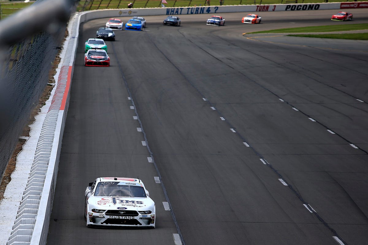 NASCAR Xfinity Pocono race results Cole Custer wins with lastlap pass