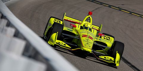 Simon Pagenaud raced to his third pole of the season and second in a row.

