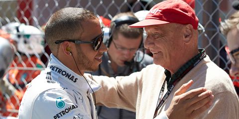 Lewis Hamilton and the late Niki Lauda have combined for nine Formula 1 championships.
