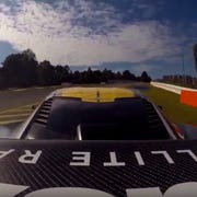 The Corvette C8.R takes to the road course at Road Atlanta.
