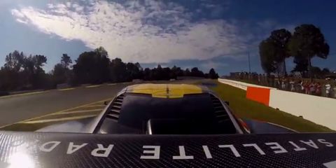 The Corvette C8.R takes to the road course at Road Atlanta.
