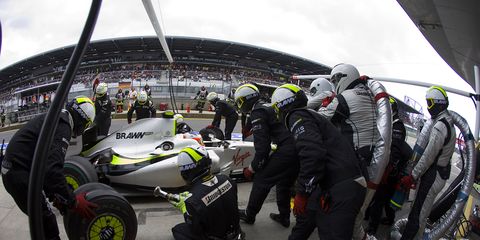 In-race refueling was banned from F1 starting with the 2009 season.
