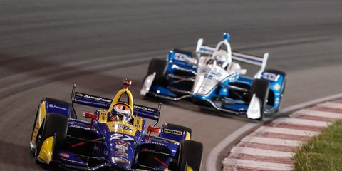 Alexander Rossi and Josef Newgarden will continue their championship battle on Saturday night at Gateway.
