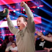 Kyle Busch captured the WWE 24/7 championship on Monday night in Nashville, Tennessee.
