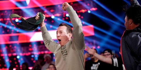 Kyle Busch captured the WWE 24/7 championship on Monday night in Nashville, Tennessee.
