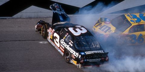 Dale Earnhardt was killed in a crash in the Daytona 500 in 2001.

