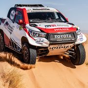 All four crews in the rally will compete in the latest version of the Toyota Hilux, built and developed in South Africa.
