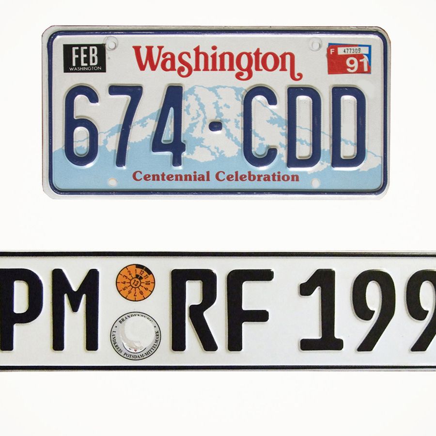Ordering European license plates as an option in U.S. states