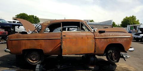 The wrecking yard labeled it as a '49, but the Aero didn't even exist until '52.
