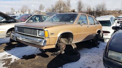 Nearly a million 1980 Citations were sold, but they're just about impossible to find today. Here's a very complete example in a Denver-area self-service wrecking yard.