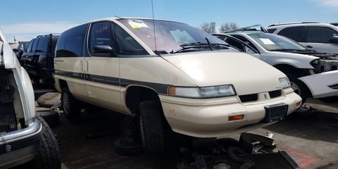 This is the nicest GM "Dustbuster" minivan I have ever found in a wrecking yard. In fact, you'd be hard-pressed to find one this clean on the street.