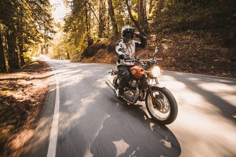 Royal Enfield is launching two 650-cc two-cylinders on the global market: the Continetal GT and the Interceptor. We liked the Continental, it's set up like a cafe racer and rides like one, too. Nothing like the wobbly, single-cylinder Classic 500. These two are for real and fun. Best part: prices start at $5799. On sale early 2019.