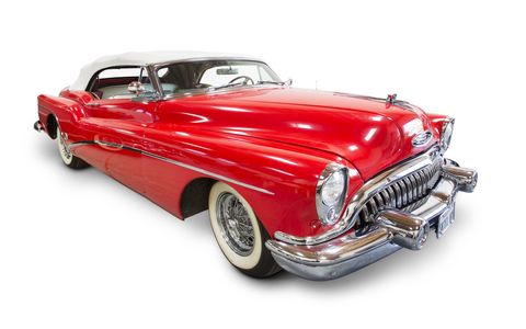 Rust never sleeps, true, but you won't find any rust on these three cars from the collection of folk rocker Neil Young. All three are up for auction Saturday, Dec. 9 at Julien's Auctions in LA. This is Young's 1953 Buick Roadmaster Skylark Convertible, estimated to sell for between $200,000 and $300,000.