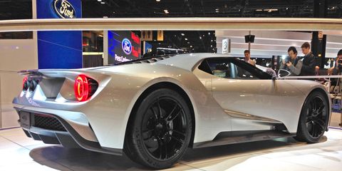 The Ford GT concept makes an appearance at the Chicago Auto Show.