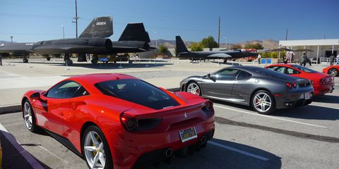 The Ferrari Club of America Southwest Region does all kinds of fun things. Last Saturday they all drove over Angeles Crest Highway to Blackbird Air Park to check out the SR-71s.