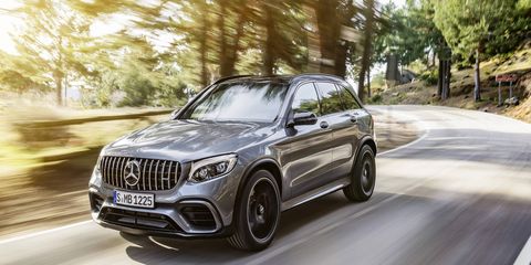 The 2018 GLC63 will churn out 469 hp and 479 lb-ft of torque.