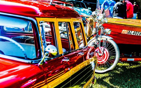 Keels and Wheels combines the best of collector cars and classic boats at the water's edge in Seabrook, Texas.