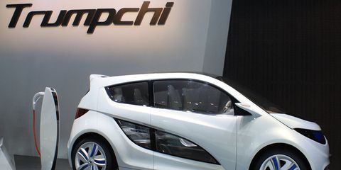 GAC exhibited the Trumpchi lineup at the Detroit auto show, in anticipation of a stateside market launch.