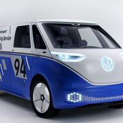 VW brought a revised version of the Buzz Cargo concept to the LA auto show, previewing a 2022 vehicle that will offer several battery options, depending on needs.