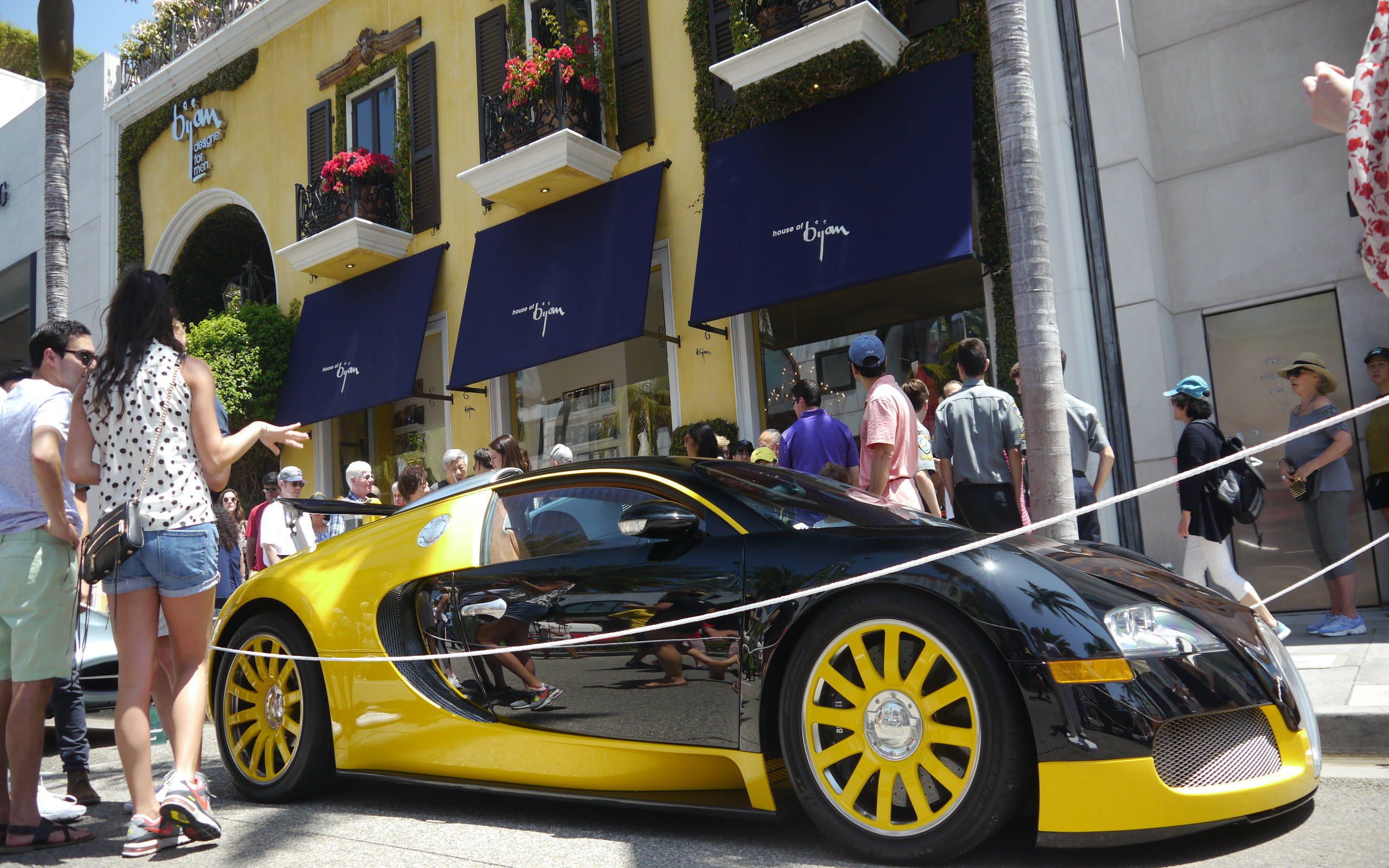 Luxury cars, Rodeo Drive, Beverly Hills, Los Angeles, California