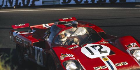 <em>The Yanks at Le Mans&nbsp;</em>details every American who raced there between 1923 and 1979. Here, Tony Adamowicz swings his and Sam Posey’s 512 M through Tertre Rouge in 1971. Unable to match the dominant Porsches and not even in the fastest Ferrari, “Tony A-Z” and Posey put in a gritty performance to carry their increasingly crippled NART Ferrari to a podium finish.
