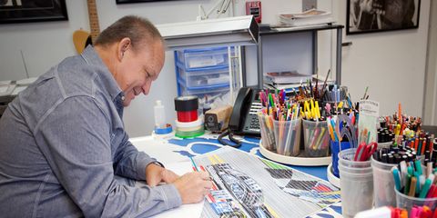 Sam Bass is selling his collection of NASCAR-themed artwork at a bankruptcy auction later this month.