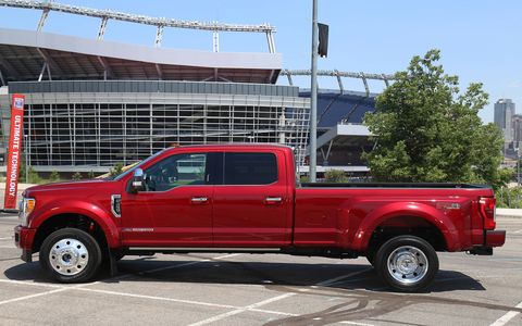 This 2017 Ford F-350 pickup has a 6.2-liter V8, four-wheel drive and a six-speed automatic transmission.