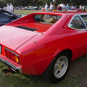 The Best of France and Italy is one of our favorite car shows all year. French and Italian cars of all eras and all price ranges miraculously fire up and make it all the way to the dusty dust bowl of Woodley Park in fashionable Van Nuys, Calif and everybody has a great time. Here's a Dino 308 GT4.