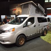 The winner for cutest camper ever goes to... the Recon Envy! Here it is on the show floor in Chicago.