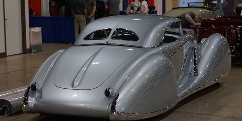 Rick Dore's fabulously flowing roadster stood out from everything else on the show floor this year.