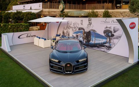 Check out the Bugatti Chiron strutting its stuff in Monterey at The Quail: A Motorsports Gathering.