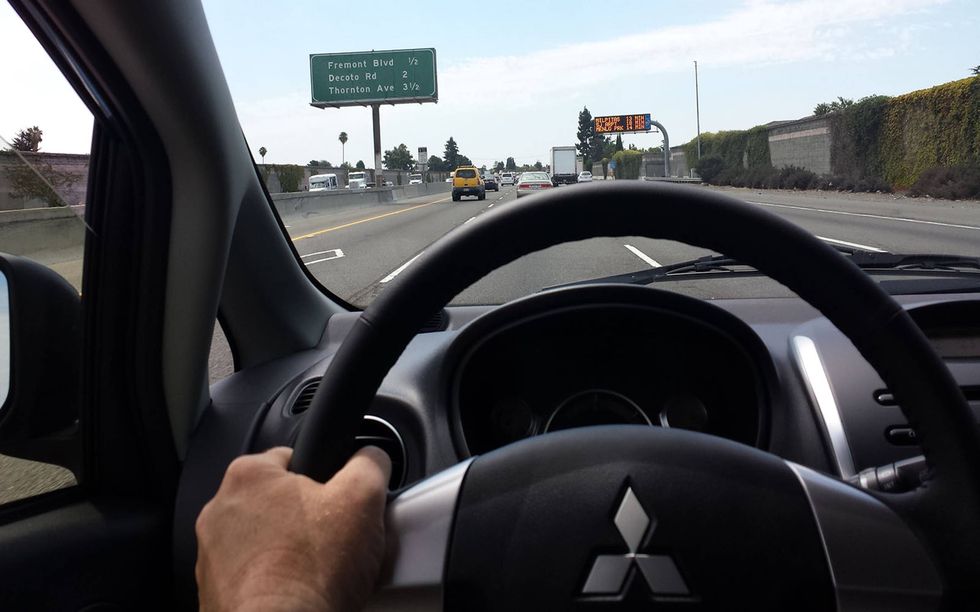 What better way to test the i-MiEV's real-world usability than a freeway drive that would take it close to its range limit?